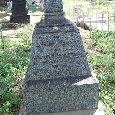 ANDERSON William Walker -1908 &amp; Mary McCallum -1932