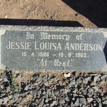 ANDERSON Jessie Louisa 1886-1962