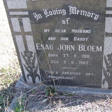 BLOEM Esau John 1918-1962
