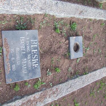 BLESKE Charles Martin 1907-1956 &amp; Isobel Maud BUSHELL 1910-