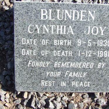 BLUNDEN Cynthia Joy 1930-1991