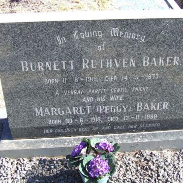 BAKER Burnett Ruthven 1919-1973 &amp; Margaret 1919-1998