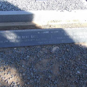 BALL Harry Albert 1893-1958 &amp; Maria Aletta 1892-1965
