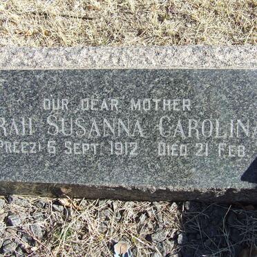 BARBER Sarah Susanna Carolina nee DU PREEZ 1912-1979