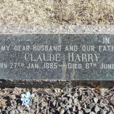 BARBER Claude Harry 1885-1964 &amp; Sarah Susanna Carolina DU PREEZ 1912-1979