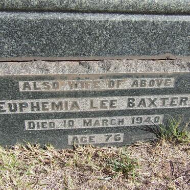BAXTER Euphemia Lee -1940