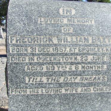 BAXTER Fredrick William 1857-1927 &amp; Euphemia Lee -1940