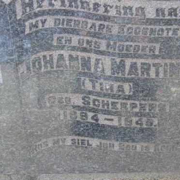 BAKKES Johanna Martina nee SCHEEPERS 1894-1949