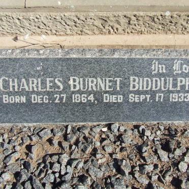 BIDDULPH Charles Burnet 1864-1933 &amp; Alice Frances VIALL 1877-1962