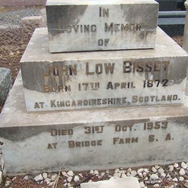 BISSET John Low 1872-1953