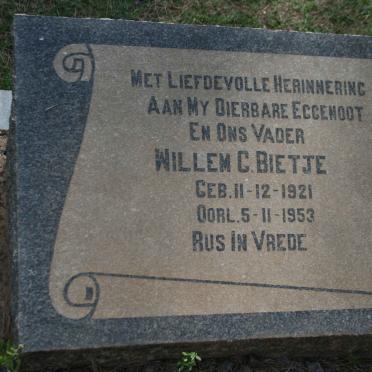 BIETJE Willem G. 1921-1953