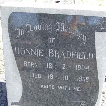 BRADFIELD Donnie 1904-1968