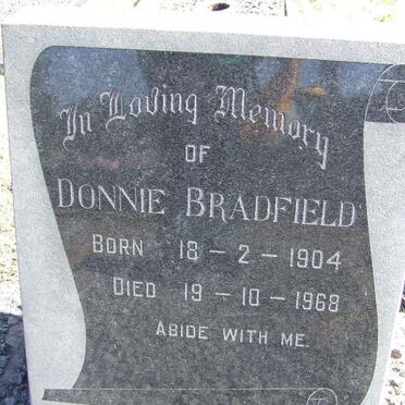 BRADFIELD Donnie 1904-1968