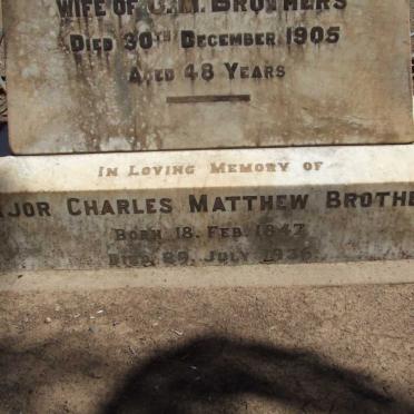 BROTHERS Charles Matthew 1847-1936 &amp; Alice -1905