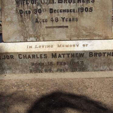 BROTHERS Charles Matthew 1847-1936 &amp; Alice -1905
