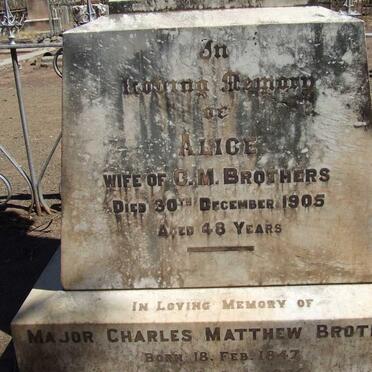 BROTHERS Charles Matthew 1847-1936 &amp; Alice -1905