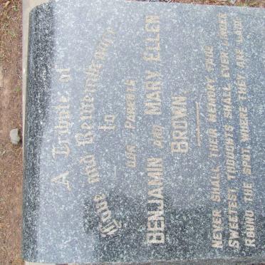 BROWN Benjamin &amp; Mary Ellen