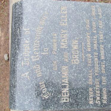 BROWN Benjamin &amp; Mary Ellen