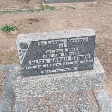 BROWN Eliza Sarah 1883-1947