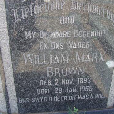 BROWN William Marx 1893-1955