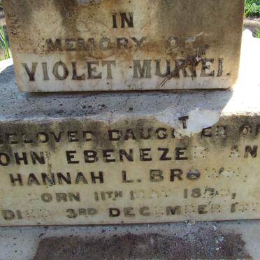 BROWN Violet Muriel 1879-1879