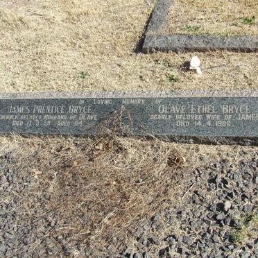 BRYCE James Prentice -1959 &amp; Olave Ethel -1966