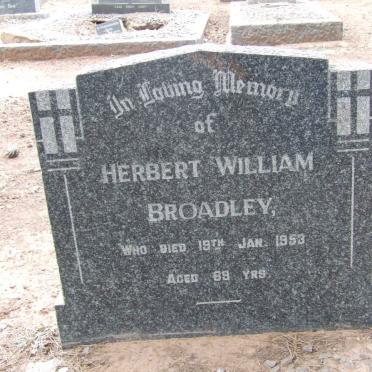 BROADLEY Herbert William -1953