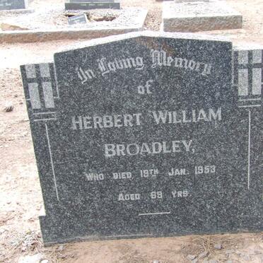 BROADLEY Herbert William -1953