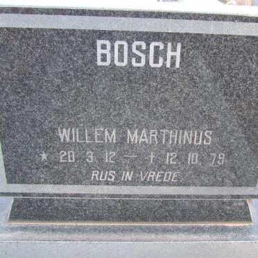BOSCH Willem Marthinus 1912-1979