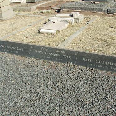 BOLD John George 1883-1932 &amp; Maria Catharina 1884-1931 :: BOLD Maria Catharina 1907-1926
