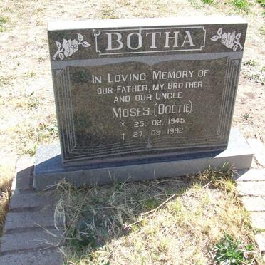 BOTHA Moses 1945-1992