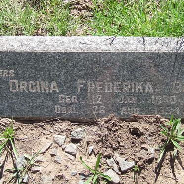 BOTHA Orgina Frederika 1870-1934