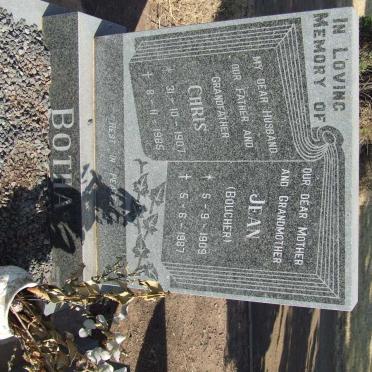 BOTHA Chris 1907-1985 &amp; Jean BOUCHER 1909-1987