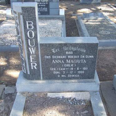 BOUWER Anna Magrita nee CASEY 1911-1980