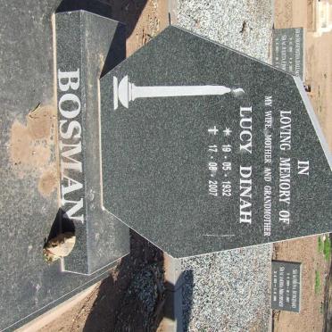 BOSMAN Lucy Dinah 1932-2007