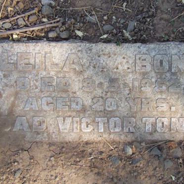 BONE Leila M. -1952