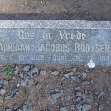 BOOYSEN Adriaan Jacobus 1906-1957