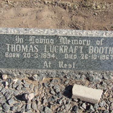 BOOTH Thomas Luckraft 1894-1967