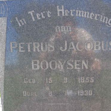 BOOYSEN Petrus Jacobus 1855-1930
