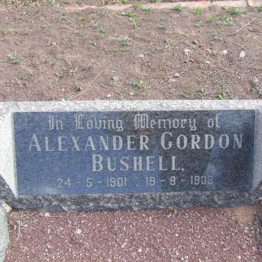 BUSHELL Alexander Gordon 1901-1908