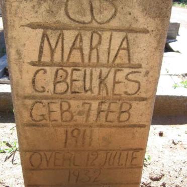 BEUKES Maria G. 1911-1932