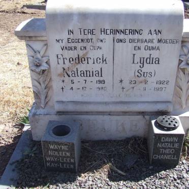 BEUKES Frederick Natanial 1919-1980 &amp; Lydia 1922-1997
