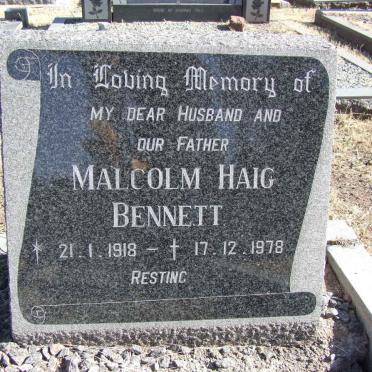 BENNETT Malcolm Haig 1918-1978