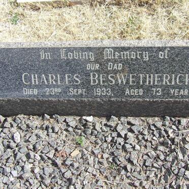 BESWETHERICK Charles -1933