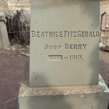 BERRY William Bisset 1839-1922 &amp; Marion BEALE 1839-1884 :: FITZGERALD Beatrice nee BERRY -1919