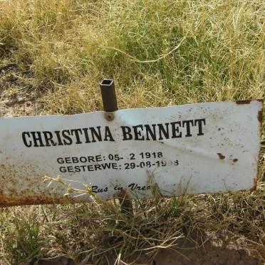 BENNETT Christina 1918-1998