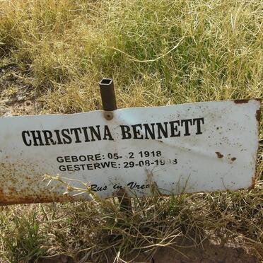 BENNETT Christina 1918-1998
