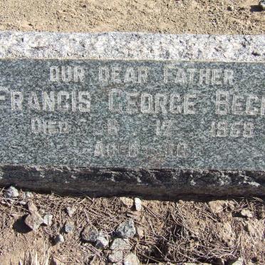 BECKS Francis George -1959 &amp; Myra Elizabeth -1955