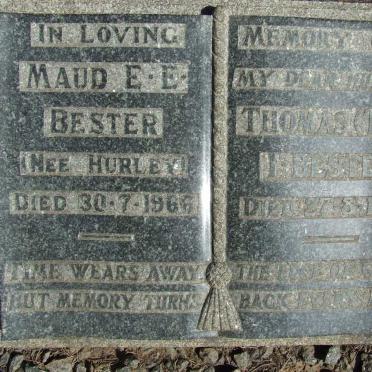 BESTER Thomas I. -1939 &amp; Maud E.E. HURLEY -1966