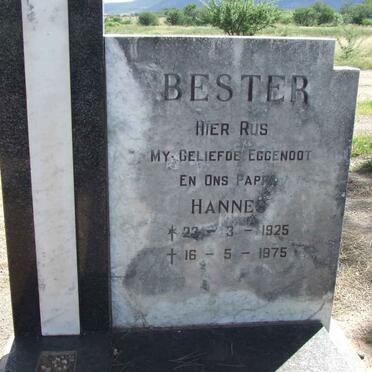 BESTER Hannes 1925-1975